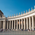 Rome, Lazio, Italy - 09 06 2023: Long queue of people along the right colonnade with the Saint statues at St. Peter's Square, License Type: media, Download Time: 2024-07-01T15:30:23.000Z, User: jillfoley3739, Editorial: true, purchase_order: T&R and Kids, job: 56500, client: Lonely Planet City Travel Guides: Rome, other: Jill Foley - Freelance Photo Editor for Wonderlab