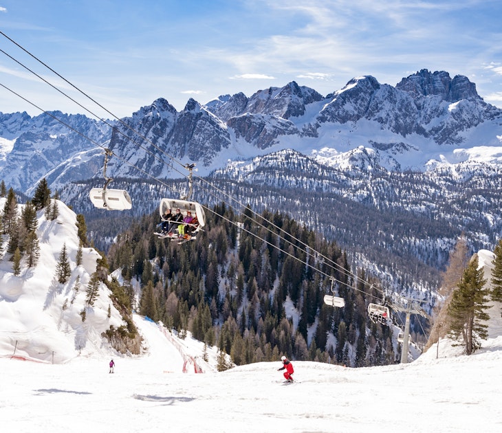 Winter landscape in Dolomites at Cortina D'Ampezzo ski resort, Italy License Type: media Download Time: 2021-03-16T01:57:17.000Z User: mvm_lonelyplanet Is Editorial: No purchase_order:
