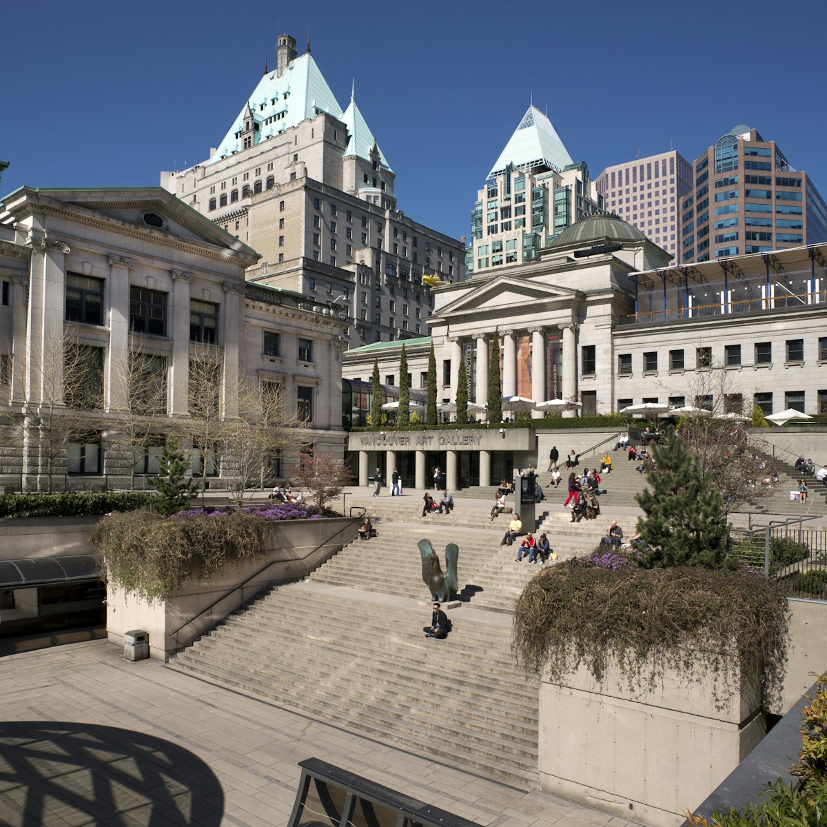 VANCOUVER - APRIL 12, 2014: Founded in 1931, Vancouver Art Gallery is the fifth-largest art gallery in Canada. Neoclassical building was designed by F. Rattenbury and is located at 750 Hornby Street.
187310384
art, british, british columbia, building, canada, city, columbia, f.rattenbury, gallery, historic, hornby, hornby street, hotel, neoclassical, old, robson, square, stairs, street, vancouver, vancouver art gallery, vancouver b.c., vancouver bc, vancouver british columbia