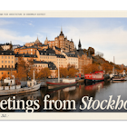 Greetings from Stockholm